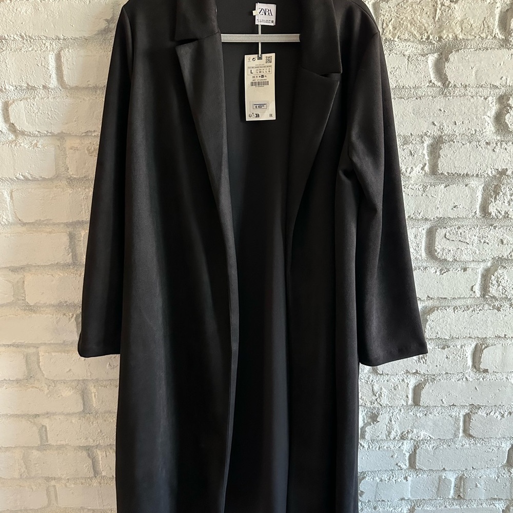 Zara Charcoal Tailored Coat